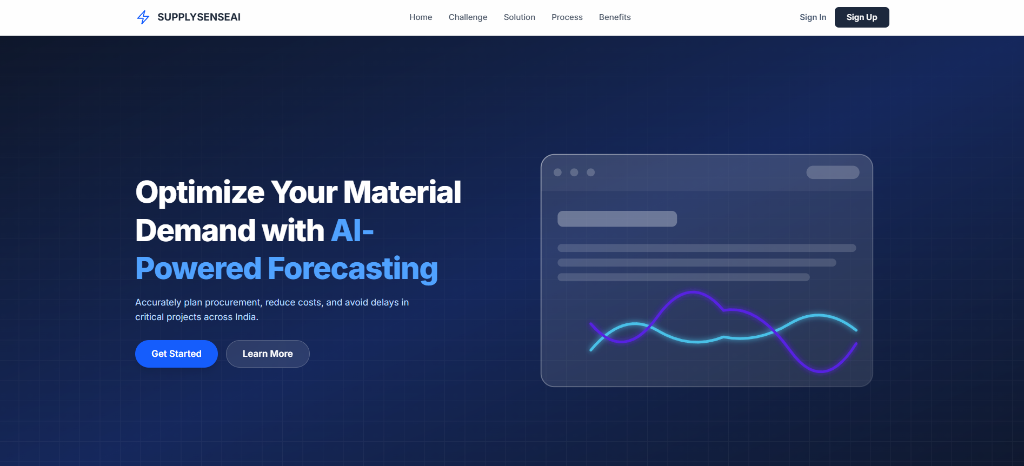 SupplySenseAI — AI-Powered Supply Chain Platform built by Abhay Tomar using MERN and Python Flask
